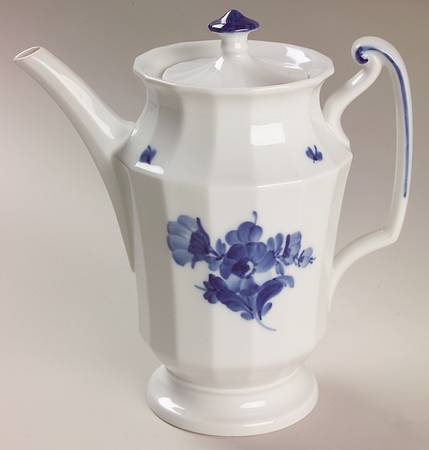 Blue Flowers Small Coffee Pot & Lid