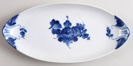 Blue Flowers Braided Pickle Dish
