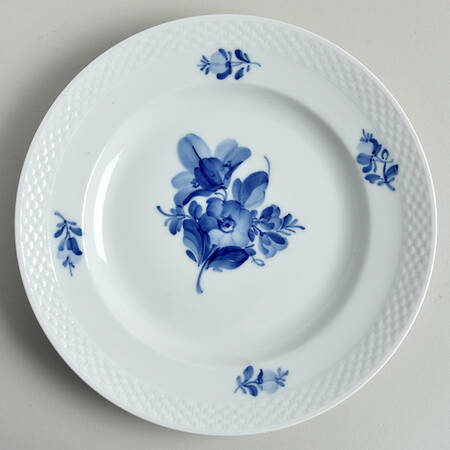 Blue Flowers Braided Salad Plate
