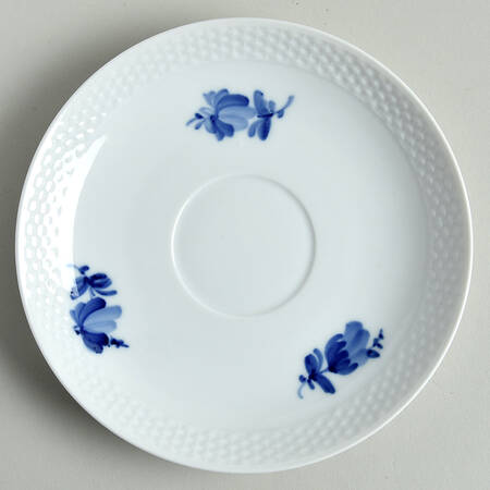 Blue Flowers Braided Saucer for Flat Cup