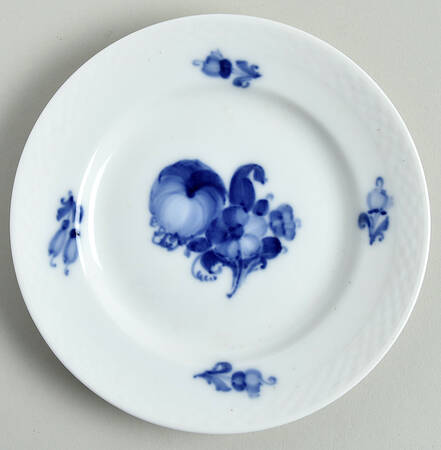 Blue Flowers Braided Bread & Butter Plate