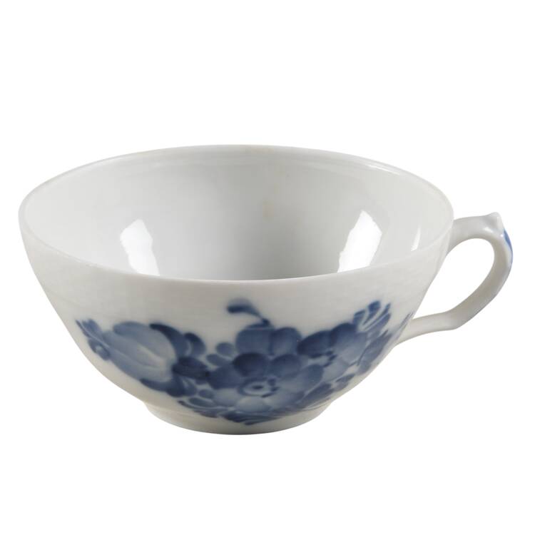 Blue Flowers Braided Flat Cup