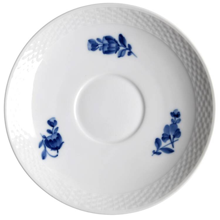 Blue Flowers Braided Saucer for Oversized Cup
