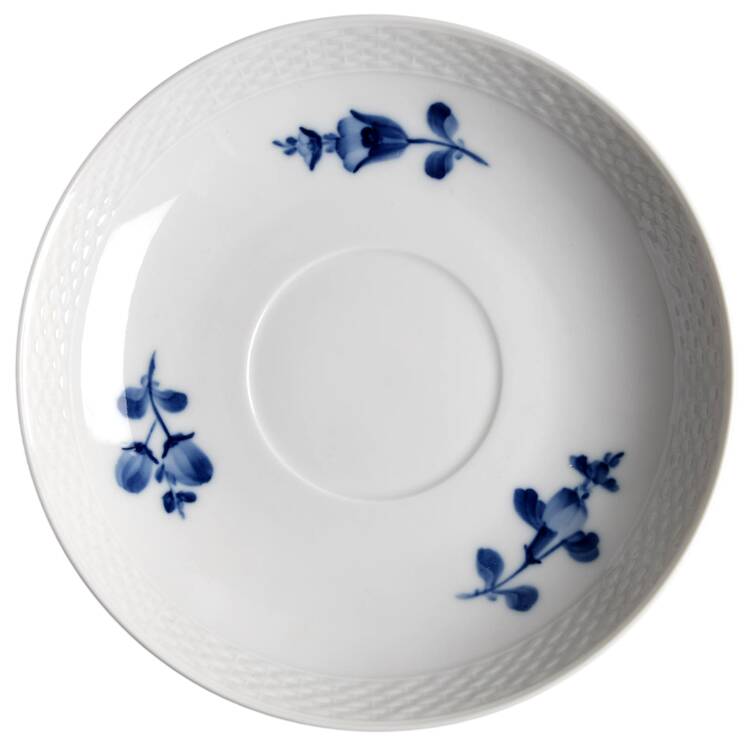 Blue Flowers Braided Saucer for Oversized Cup