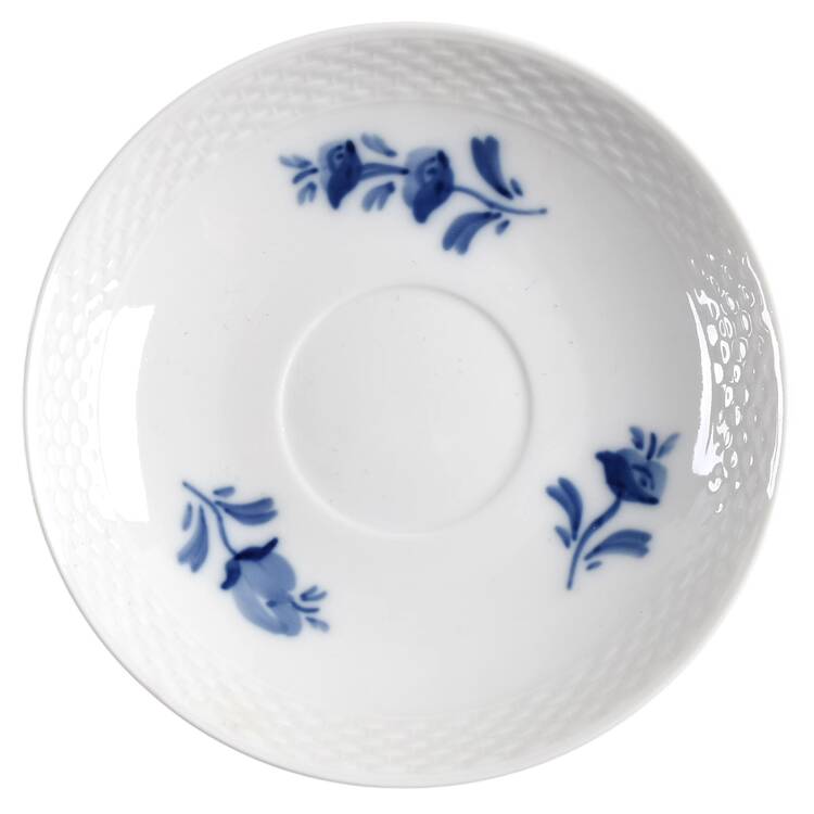 Blue Flowers Braided Saucer for Flat Cup