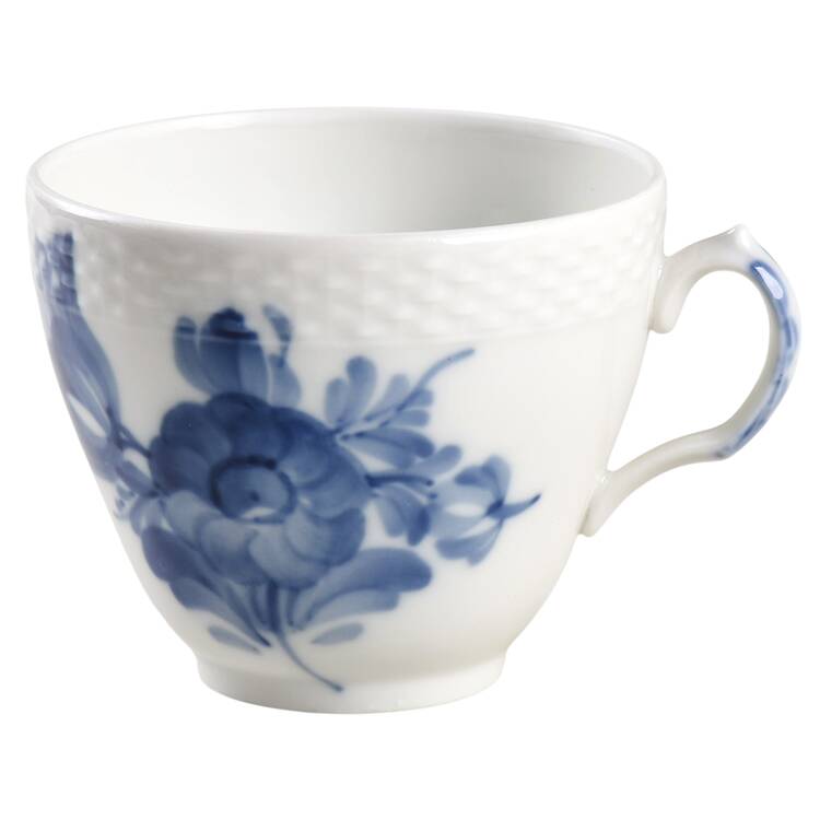Blue Flowers Braided Flat Cup