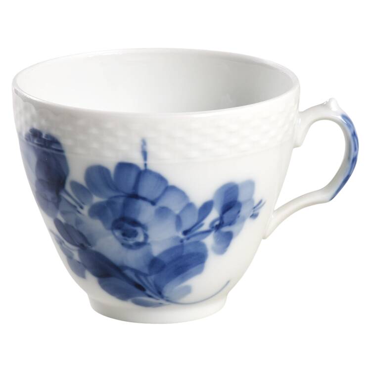 Blue Flowers Braided Flat Cup