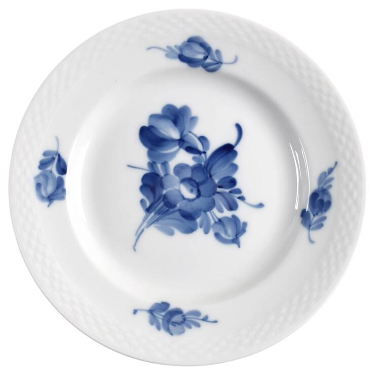 Blue Flowers Braided Bread & Butter Plate
