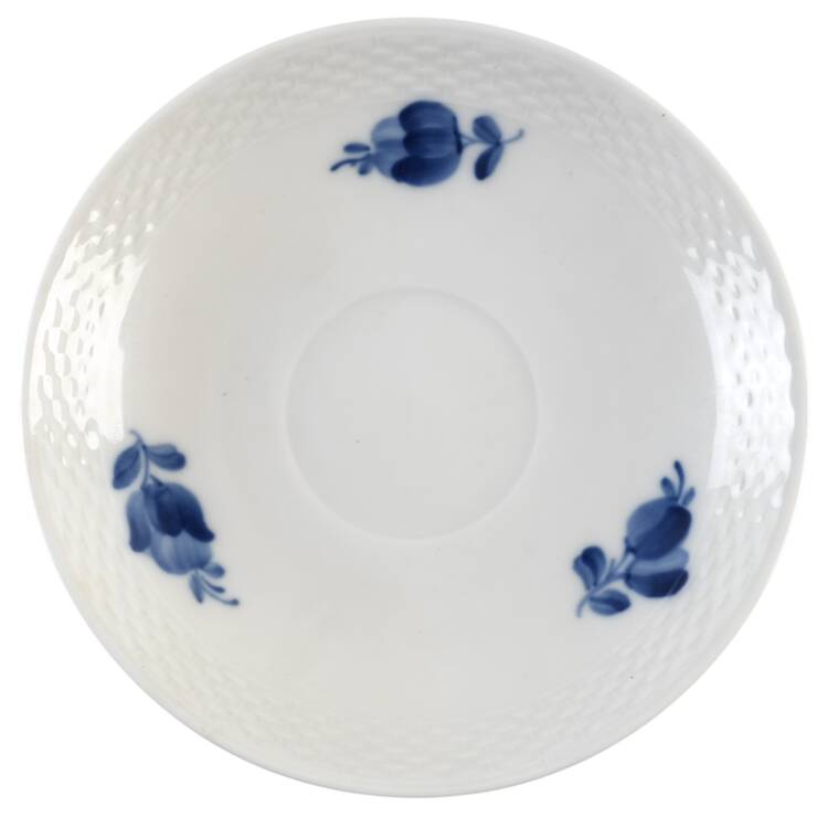 Blue Flowers Braided Saucer for Flat Cup