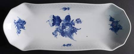 Blue Flowers Braided Large Sandwich Tray