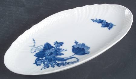 Blue Flowers Braided Pickle Dish