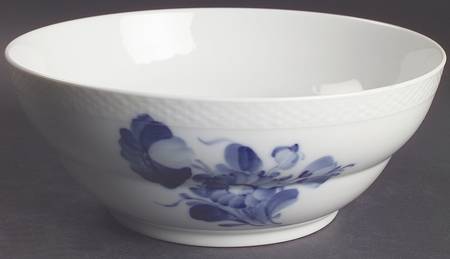 Blue Flowers Braided 8" Salad Serving Bowl