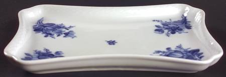 Blue Flowers Braided Tray for Creamer & Sugar with Lid