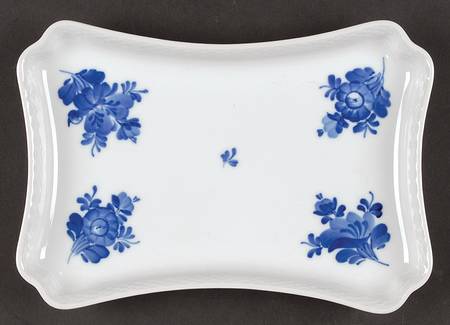 Blue Flowers Braided Tray for Creamer & Sugar with Lid