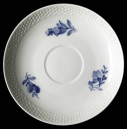 Blue Flowers Braided Saucer for Flat Bouillon Cup