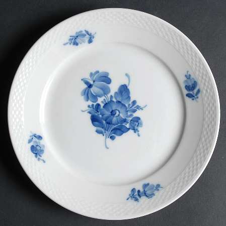 Blue Flowers Braided Dessert Luncheon Plate