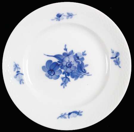 Blue Flowers Braided Salad Plate
