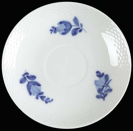 Blue Flowers Braided Saucer for Flat Cup