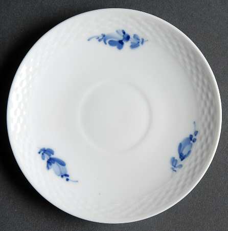Blue Flowers Braided Saucer for Flat Demitasse Cup