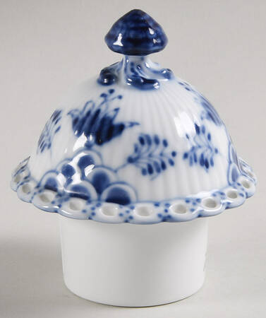 Blue Fluted Full Lace (No Trim) Lid for Coffee Pot