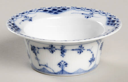 Blue Fluted Half Lace Border (No Trim) Ramekin No Saucer