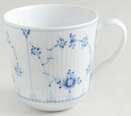 Blue Fluted Plain (No Trim) Mug