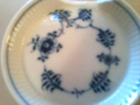 Blue Fluted Plain (No Trim) 3" Ashtray