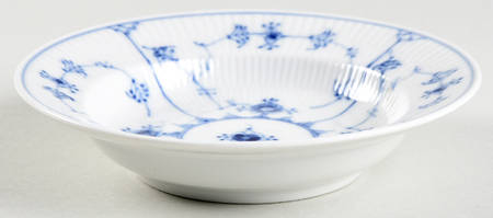 Blue Fluted Plain (No Trim) Rim Fruit/Dessert (Sauce) Bowl