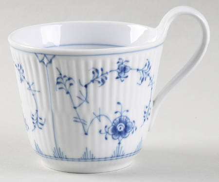 Blue Fluted Plain (No Trim) Mug