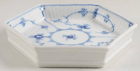 Blue Fluted Plain (No Trim) Large Ashtray