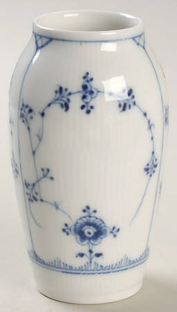 Blue Fluted Plain (No Trim) 5" Vase