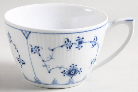 Blue Fluted Plain (No Trim) Flat Cup