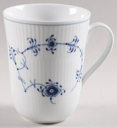 Blue Fluted Plain (No Trim) Mug