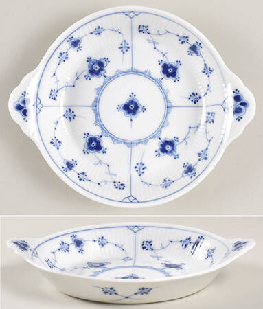 Blue Fluted Plain (No Trim) Individual Augratin
