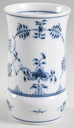 Blue Fluted Plain (No Trim) 5" Vase