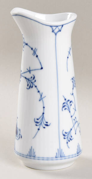 Blue Fluted Plain (No Trim) Oil/Vinegar Server, No Lid