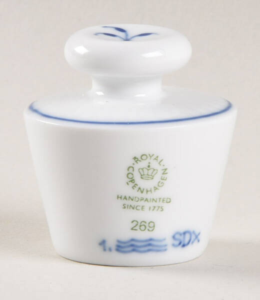 Blue Fluted Plain (No Trim) Oil/Vinegar Server, Lid Only