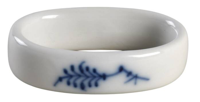 Blue Fluted Plain (No Trim) Napkin Ring