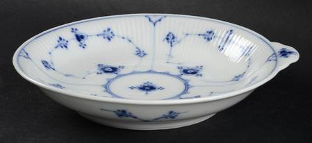 Blue Fluted Plain (No Trim) Open Candy Dish
