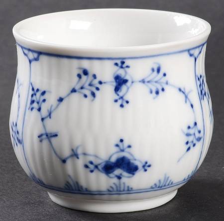 Blue Fluted Plain (No Trim) Custard Cup