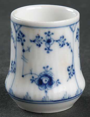 Blue Fluted Plain (No Trim) Toothpick Holder