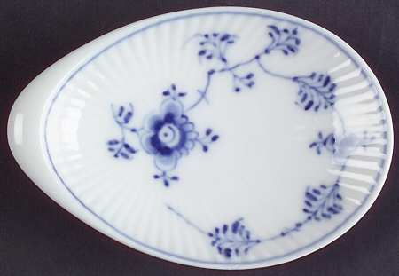 Blue Fluted Plain (No Trim) 4" Ashtray