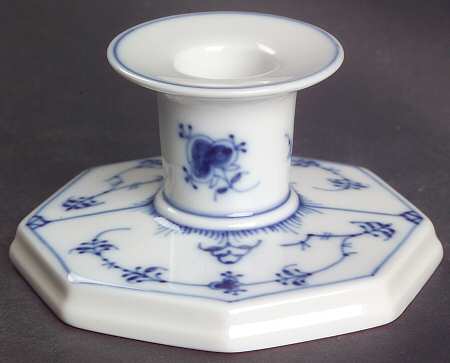 Blue Fluted Plain (No Trim) 2" Candlestick