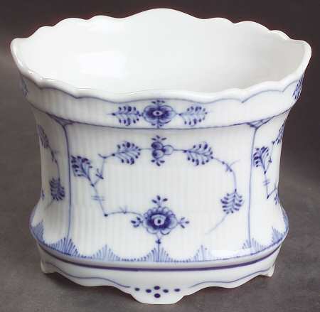 Blue Fluted Plain (No Trim) Cigar Cup Oval