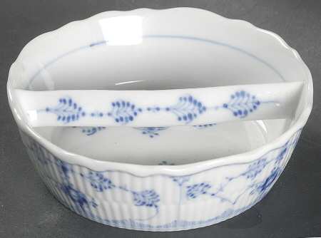 Blue Fluted Plain (No Trim) 4" Ashtray
