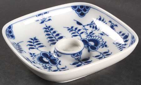 Blue Fluted Plain (No Trim) 1" Small Candlestick