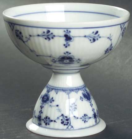 Blue Fluted Plain (No Trim) China Sherbet