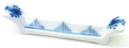Blue Fluted Plain (No Trim) Knife Rest