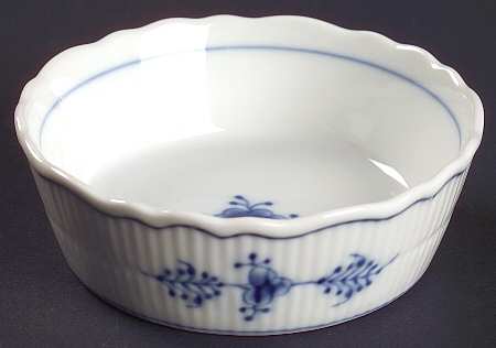 Blue Fluted Plain (No Trim) Finger Bowl