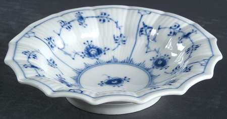 Blue Fluted Plain (No Trim) Pickle Dish